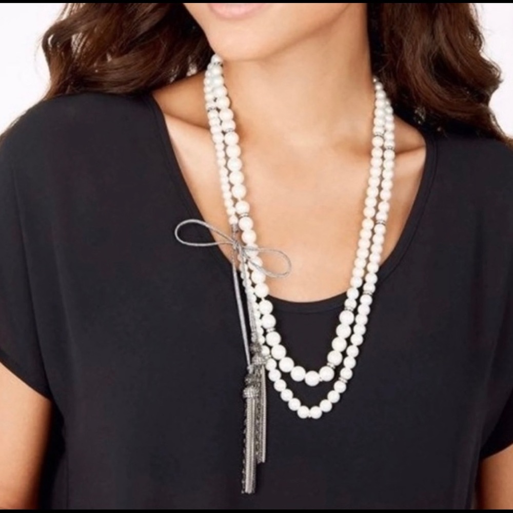 NIB Stella and Dot Mara Pearl Necklace
